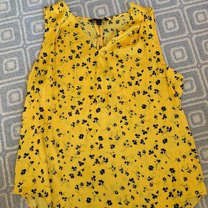 Banana Republic silky yellow blouse